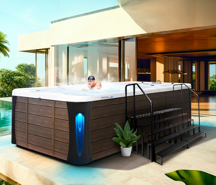Calspas hot tub being used in a family setting - Sioux Falls